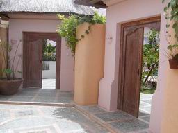 Doors to Villa A & B